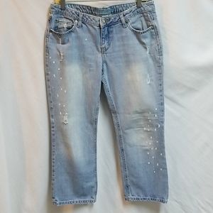 Aeropostale distressed crop capri Jean's 7/8